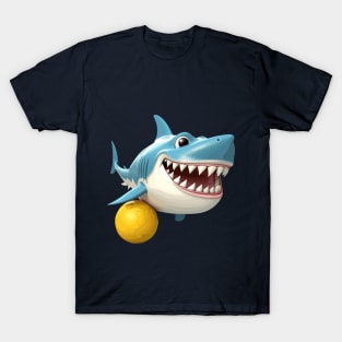 waterpolo shark cartoon T-Shirt